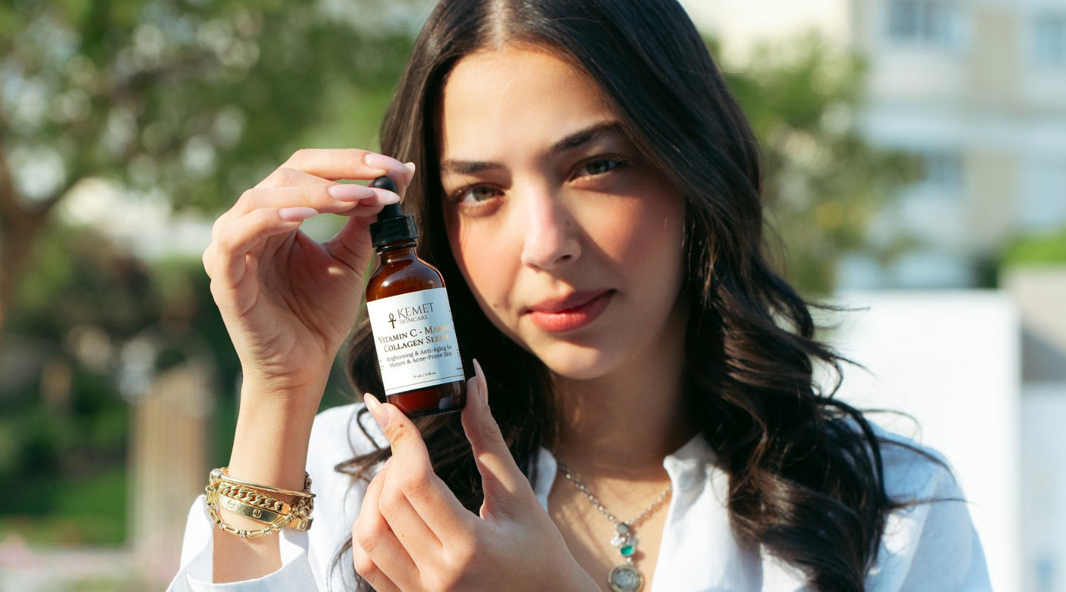 Duo Collection: Antioxident Toner + Vitamin C-Maring Collagen Serum